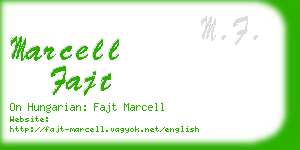 marcell fajt business card